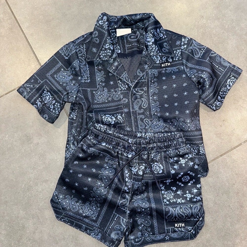 Kith Kids Matching Set - Black and Blue